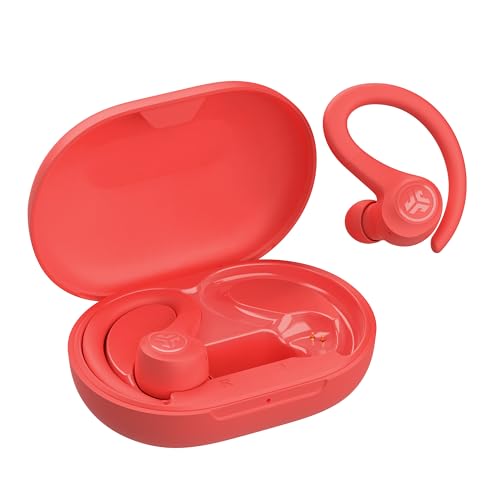 JLab, Go Sport+, True Wireless Workout Earbuds, Bluetooth Sport Earbuds, Clear Calling, Coral - color: Coral, style: Sport+