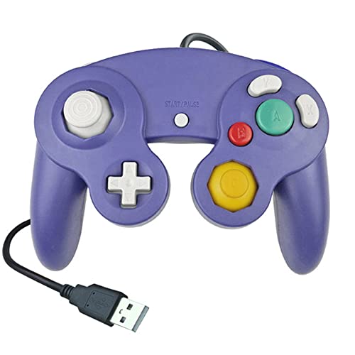 Reiso Classic USB NGC Wired Controller for Windows PC(Purple) - color: Purple