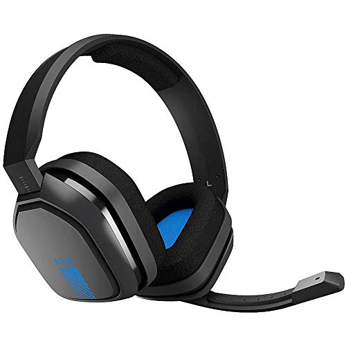 ASTRO Gaming A10 Wired Gaming Headset, Lightweight and Damage Resistant, ASTRO, 3.5 mm Audio Jack, for Xbox Series X|S, Xbox One, PS5, PS4, Nintendo Switch, PC, Mac- Black/Blue