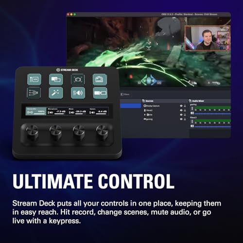 Elgato 4K S Capture Card for PS5, Xbox Series X/S, Switch 2 | 4K60 capture, 1440p120 or 1080p240 passthrough, HDR10 support, Near-zero latency, USB-C, Analog audio input - style: 4K S