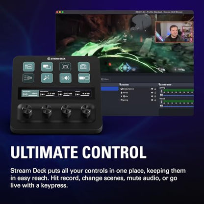 Elgato 4K S Capture Card for PS5, Xbox Series X/S, Switch 2 | 4K60 capture, 1440p120 or 1080p240 passthrough, HDR10 support, Near-zero latency, USB-C, Analog audio input - style: 4K S