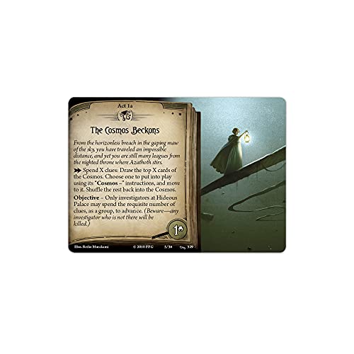Arkham Horror The Card Game Before the Black Throne MYTHOS PACK - Confront Ultimate Foe Across Cosmic Realms! Cooperative LCG, Ages 14+, 1-4 Players, 1-2 Hour Playtime, Made by Fantasy Flight Games - style: Before the Black Throne