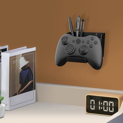Space Saving Wall Mount Gaming Accessory Stand for Controllers Headsets and Other Small Electronic Devices Easy Install ABS Headphones and Controller Shelf