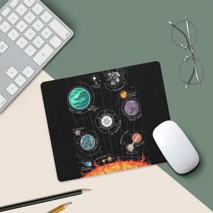 Gaming Mouse Pad, Outer Wilds System Mouse Pad 7.1x8.7 Inch Large Extended Computer Mouse Mat Keyboard Full Desk Mousepad for Gaming, Office, Home - color: style-21, size: 7.1 x8.7-Inch