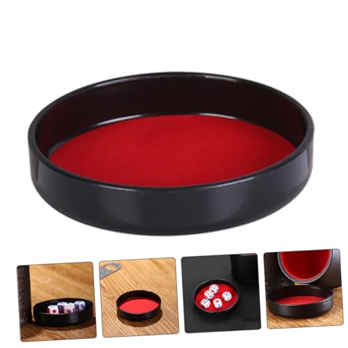 5pcs Dice Cup Base Plate Plush Leather Lid Dice Transport Cup Lid Storage Case for Ktv Game