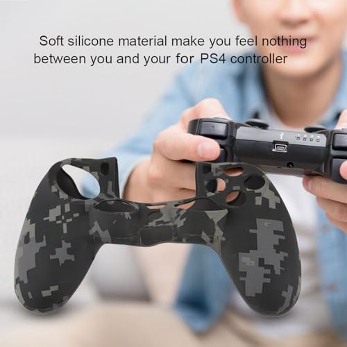 Protective Case Controller,Soft Silicone Sleeve Case,Gaming Controller Handle Cover,Controller Skin Cover Protective Case (Grey)