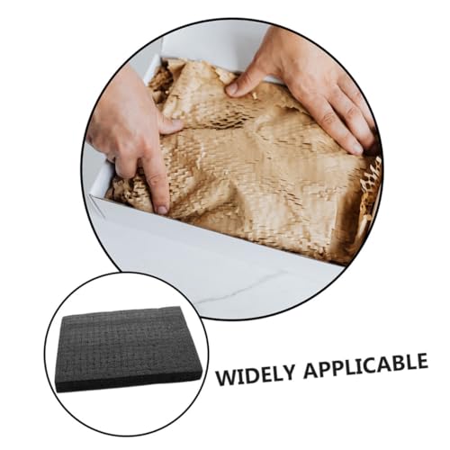 Black Grid Foam Cube Pad 500x300x30mm, Pluckable Foam Insert Sheet for Tool Box, Shipping Packaging, and Game Case Protection Cushion