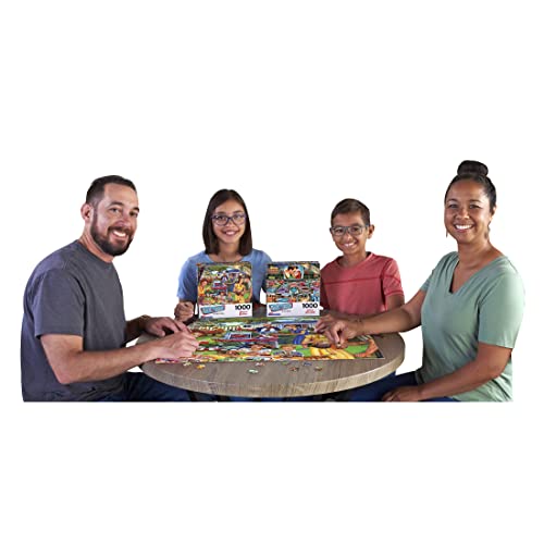 RoseArt - Back to The Past - Backyard BBQ - 1000 Piece Jigsaw Puzzle for Adults - style: Backyard BBQ