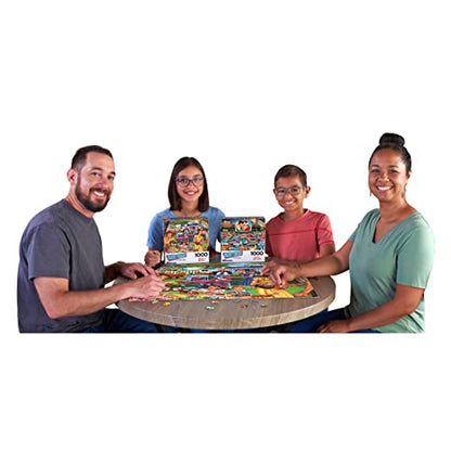 RoseArt - Back to The Past - Backyard BBQ - 1000 Piece Jigsaw Puzzle for Adults - style: Backyard BBQ