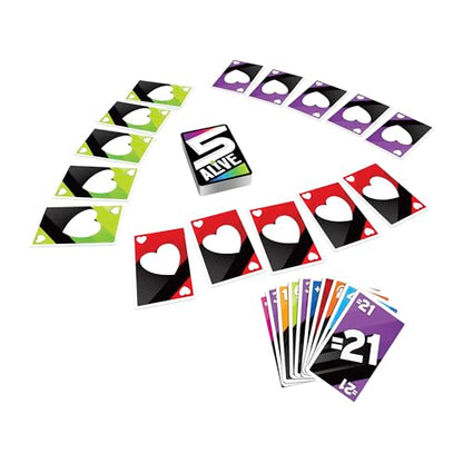 Hasbro Gaming 5 Alive Card Game, Fast-Paced Game for Kids and Families, Easy to Learn, 2 to 6 Players, Fun Summer Activities, Vacation Travel Essentials, Ages 8+ - size: 3.62 inches x 5.62 inches x 0.1 inches