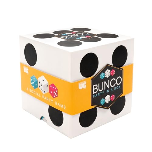 University Games | Bunco Party in a Box Game, for Ladies Night with The Girls, Complete with Fuzzy Die! for 2 to 12 Players Ages 8 and Up, White