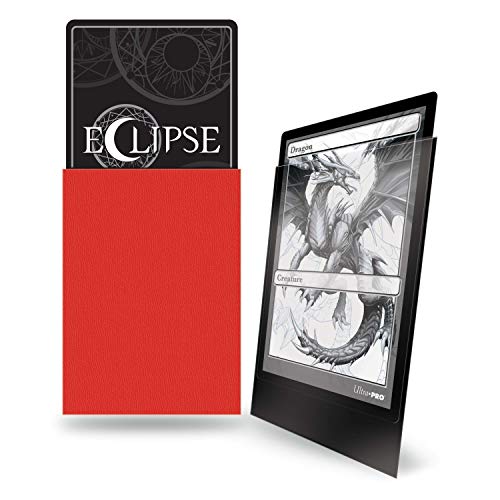 Ultra Pro E-15616 Eclipse Standard Matte Sleeves 100 Pack-Apple Red - color: Apple Red
