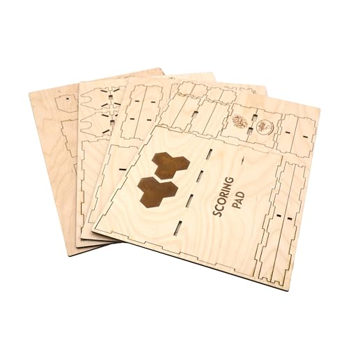 The Broken Token Cascadia and Landmarks Compatible Game Organizer - Wood Storage Box with Multiple Trays for Cards, Tokens & More - Wooden Game Organizer