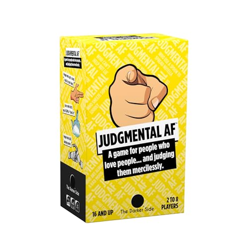Judgemental AF Adult Party Game, Funny Social Deduction & Guessing Game, Read Your Friends, Judge People, for Game Nights, Parties, Ages 16+, for 2-8 Players by The Darker Side