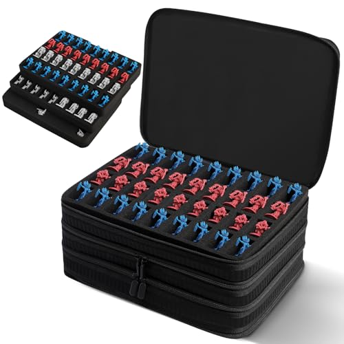 Miniature Storage Carrying Figure Bag -108 Slot Figurine Minature Carrying Case,Compatible with D&D and More(Bag Only) (Texture) - color: Texture