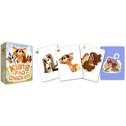 Kung Pao Chicken - Social Deduction Party Card Game, are You The Chicken Or Fox, Quick Play, Family Ages 10+, 3-5 Players, 15 Min