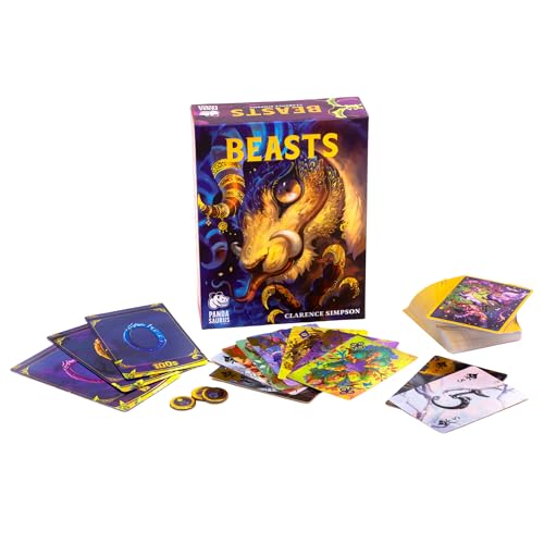 Beasts Card Game | Cooperative Teamwork, Strategy & Tension, Limited Communication Puzzle for Kids & Adults, Ages 12+, 2-6 Players, 30 Mins