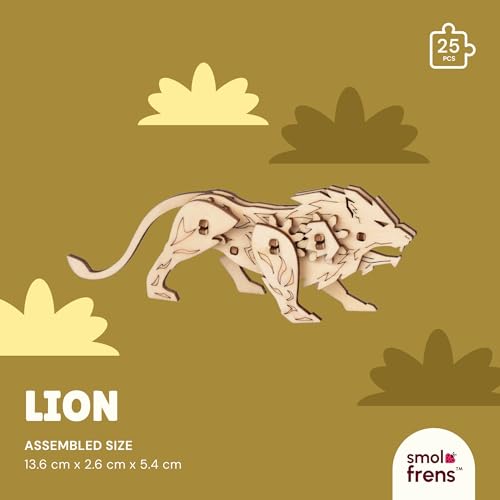 3D Wooden Puzzles for Ages 8+, 6 Pack Animal Puzzles, FSC-Certified Wood, Plastic-Free Toy, STEM Kit for Kids Teens Adults, Wood Craft Model Kit, Individually Wrapped Party Favors - Exotic Frens - color: Exotic Frens
