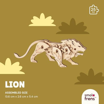 3D Wooden Puzzles for Ages 8+, 6 Pack Animal Puzzles, FSC-Certified Wood, Plastic-Free Toy, STEM Kit for Kids Teens Adults, Wood Craft Model Kit, Individually Wrapped Party Favors - Exotic Frens - color: Exotic Frens