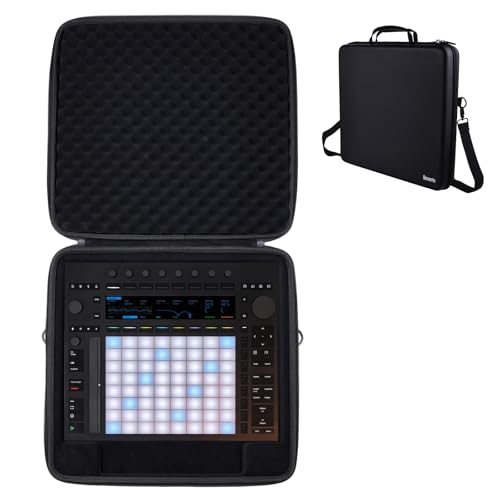 Banworks PU Hardshell MIDI Controller Case Custom Fit for Ableton Push 3 (Desktop/Standalone Version), Audio Workstation Performance Controller Storage/Carrying Case JT/HCQSNB-01 (Case Only, 1 Piece) - size: For Ableton Push 3