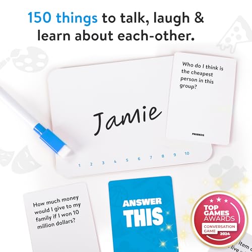 Answer This - Friends - How Well Do You Know Your Family & Friends? - Fun Party Card Game for Teens & Adults - Great Conversation Starter - color: Friends
