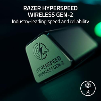 Razer BlackShark V3 Pro Wireless ANC Gaming Headset for PC, 2.4 GHz, White | Full Band Mic, 50mm Drivers, Bluetooth, USB, 3.5mm, Works with Mac, PS5, Nintendo Switch, Smartphone, 70 Hr Battery - color: White, style: PC