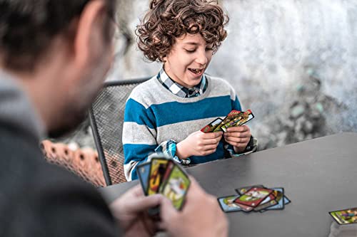 Mattel Games UNO Card Game, Gifts for Kids and Family Night, Themed to Minecraft Video Game, Travel Games, Storage Tin Box (Amazon Exclusive) - style: UNO Minecraft