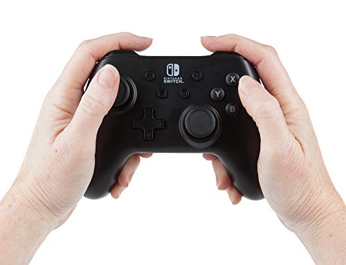 PowerA Nintendo Switch Wired Controller - Black, Detachable 10ft USB Cable, No Battery Required, Officially Licensed By Nintendo - color: Black
