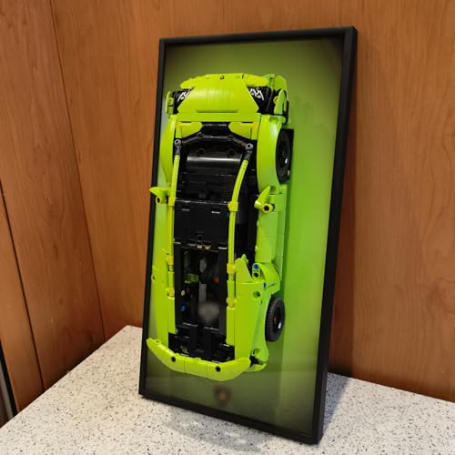 Display Wallboard for LEGO Technic Lamborghini 42161 Race Car Model Kit, Home or Office Decorative Wall Panels,Adult Collectibles Wall Mount Frame (No Car Included) (42161 Display Wallboard)