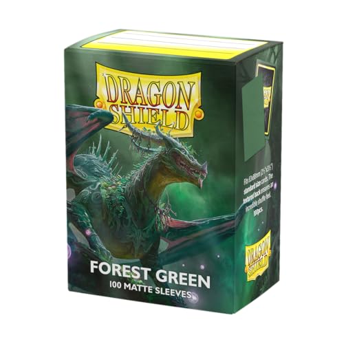 Dragon Shield | Standard Size Card Matte Sleeves | 100 CT - Smooth & Tough Premium TCG Sleeves | Compatible with Pokemon, Flesh & Blood, One Piece & Magic the Gathering | Forest Green - color: Forest Green