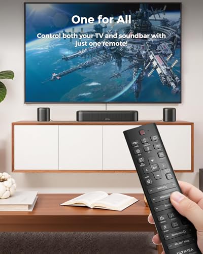 ULTIMEA 7.1ch Dolby Atmos Surround Sound System for TV, with 4 Surround Speakers, Surround Sound System Sound Bar with Subwoofer for Home Theater, App Control, HDMI eARC, Aura A60, 2026 Model