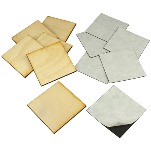 LITKO Ready Base Kit | Compatible with The Old World | 50mm Square Monster | Twenty 3mm plywood bases + magnets | Magnetize minis for storage & steel trays | Infantry - style: 50mm Square