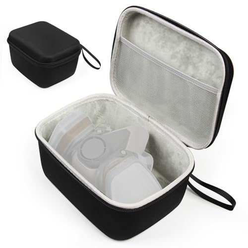 Hard EVA Protective Carrying Case Compatible with 3M 6200, 6300, 6500, 7502 Half Face Respirator Mask, Extra Deep 8.3" x 6.3" x 4.7" Storage Box for Cameras, Tools and Travel Accessories