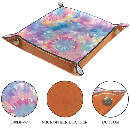 Tie-dye Dice Tray Dice Rolling Tray Folding Dice Holder for Dice Games, Like RPG, DND and Other Table Games - color: Multi 9