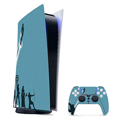 MightySkins Gaming Skin for PS5 / PlayStation 5 Digital Edition Bundle - Super Squad | Protective Viny wrap | Easy to Apply and Change Styles | Made in The USA - color: Super Squad, size: PS5 Digital Edition Bundle