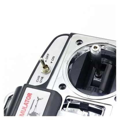 JTL-0904A RC Flight Simulator for Realflight G7 Phoenix 5.0 | XTR remote control helicopter fixed-wing drone simulator, 6CH MODE1, metal, S803, silver