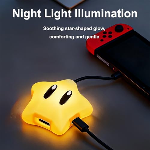 RREAKA Star-Shaped HDMI Dock for Switch 1/ OLED/Switch 2, Portable USB-C TV Dock Replacement with 4K@60Hz HDMI, PD 100W Charging, USB 3.0