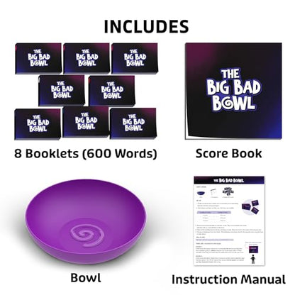 Gouda Games Big Bad Bowl – Ultimate 600 Cards Fun Party Game for Adults | Engaging Icebreakers, Hilarious Group Challenges, Guessing Game, Travel-Friendly, Gift for Game Night, Ages 18+