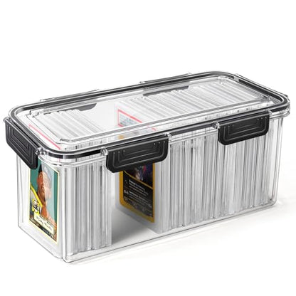 tutata Graded Sports Card Storage Box, Trading Card Storage Box, Graded Card Slab Storage Case Fits PSA BGS & SGC