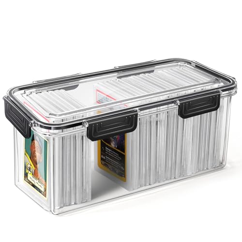 tutata Graded Sports Card Storage Box, Trading Card Storage Box, Graded Card Slab Storage Case Fits PSA BGS & SGC