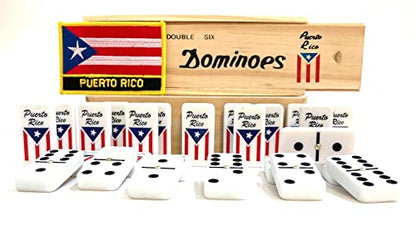 Puerto Rico Dominoes Set Gift Domino de Puerto Rico Rican Boricua Domino Adult Accessories