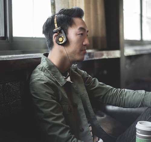 Koss Porta Pro Limited Edition Retro Style On-Ear Headphones, Black Gold | In-Line Microphone, Volume Control and Touch Remote, Includes Hard Carry Case, Wired 3.5mm Plug - color: Black Gold