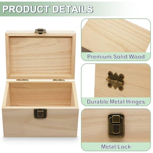 DSYIL Index Card Holder, Wooden Index Card Box, 3 x 5 Flash Cards Holder with 50 Dividers, Recipe Cards Case for Organizing 3 x 5 inches Business Cards and Study Note Cards