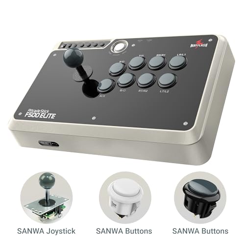 May Flash F500 Elite USB Video Game Controller, Compatible with Xbox Series S/X, Xbox One, Switch, PlayStation 4, PC Windows