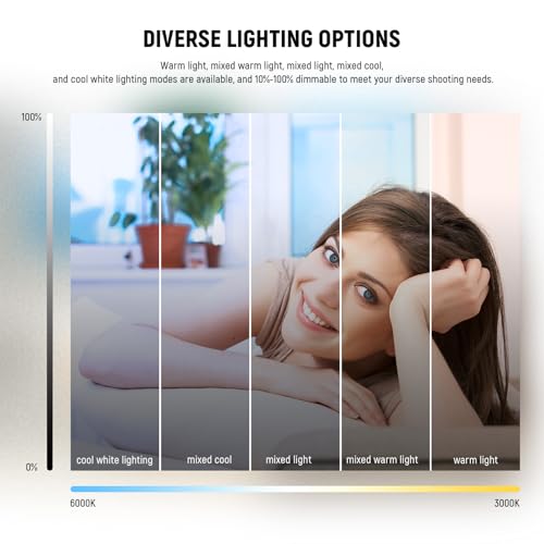 NEEWER BASICS 5" Ring Light for Video Conference Lighting, 2 Pack Clip on Light Kit with Desk Tripod Stands for Monitor Laptop Computer Zoom Call Live Streaming Recording Remote Working Learning, BR60