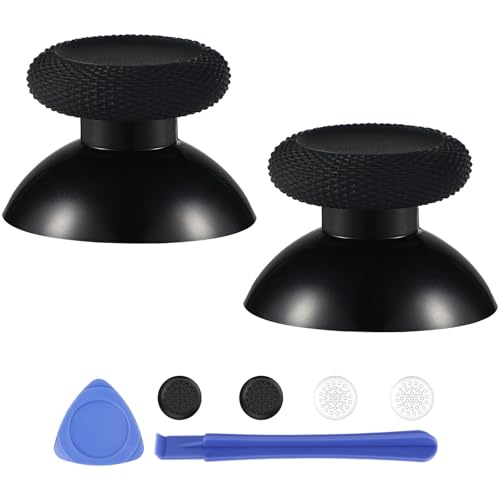 2 Pack Thumbsticks Replacement for Meta Oculus Quest 2 Controller, Custom Analog Joystick Thumb Sticks Repair Kit Buttons for Meta Quest 3, for Meta Quest Pro - size: Black - 2PCS