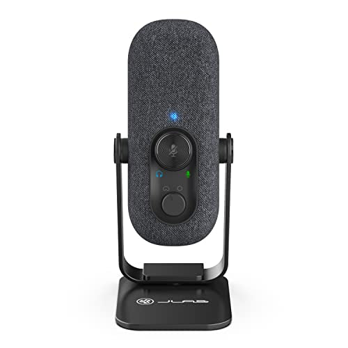 JLab, Go Talk, USB-C Microphone, Cardioid Omnidirectional, Plug and Play, Black - color: Black