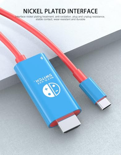 USB C to HDMI Cable 2 in 1 Steam Deck Adapter 4K 60Hz HDMI 100W Charging Port, Monitor TV Connector Cable USB C Dock for Steam Deck OLED/ROG Xbox Ally/iPad/Samsung Galaxy Dex/Tablet/iPhone 17 6.6TF