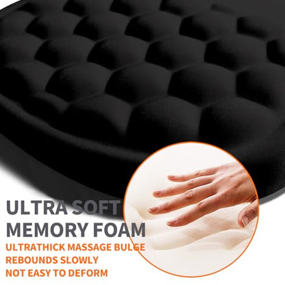 Ergonomic Joint Wrist Support Mouse Pad with Memory Foam Cushion Massage Bump, Carpal Tunnel Pain Relief Mousepad Slope Design for Wrist Rest, 11.8x7.9 in, But Did You Document It - color: But Did You Document It