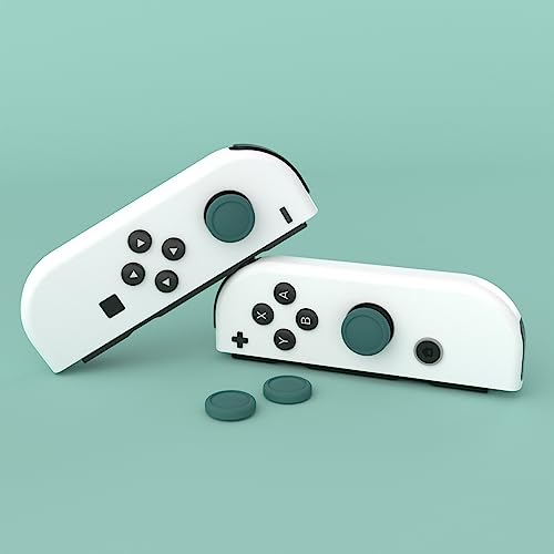 eXtremeRate PlayVital Switch Joystick Caps， Thumbstick Caps, Silicone Analog Cover for Switch Lite & OLED Joycon Thumb Grips - Hunter Green - color: Hunter Green